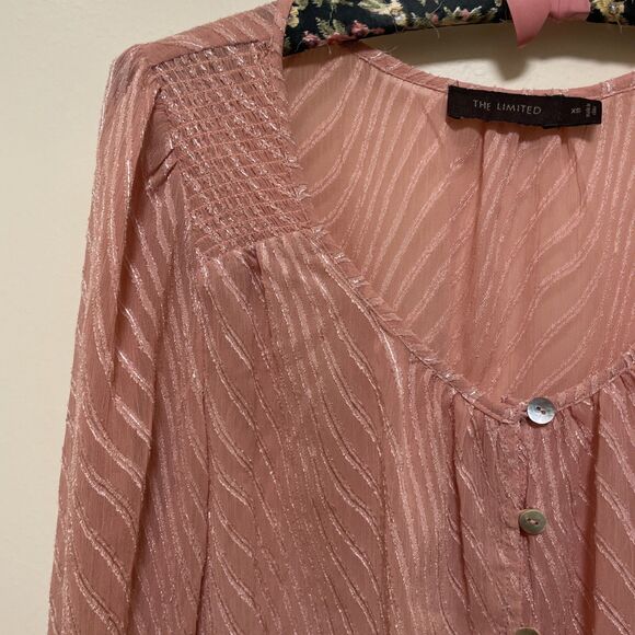 Lot Of 5 Women's Small XS Sheer Dress Shirts Limited Candies Maison d’Amelie - Picture 11 of 16